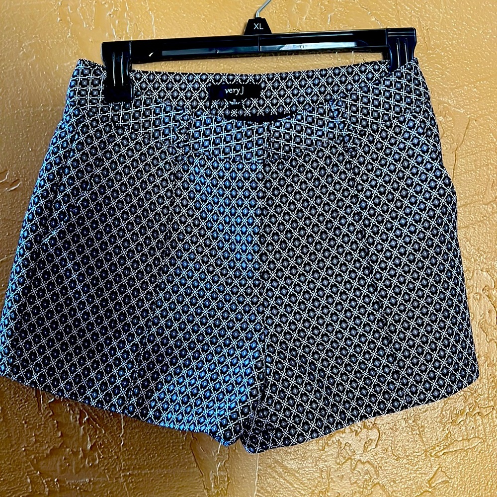 Black and white shorts